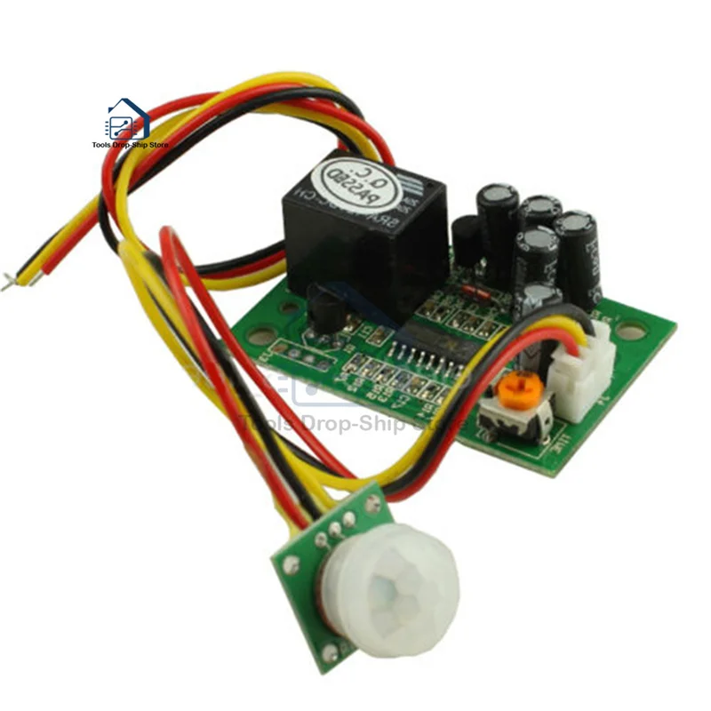 DC 5 V 12 V 24 V PIR IR Módulo Infrarrojo Piroeléctrico Salida Relé