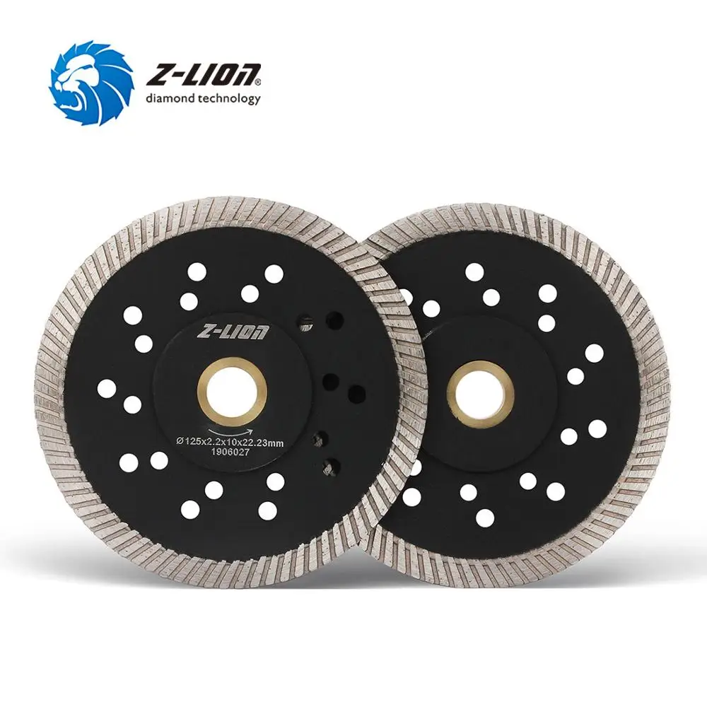 

Z-LION 1PC 5" Diamond Saw Blade Granite Concrete Sandstone Cutting Disc Wet Use Multi-Holes Grinding Wheels For Angle Grinder