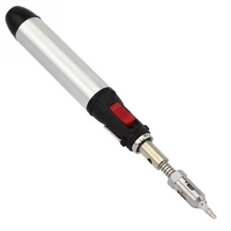 Электроника DIY 12 мл газовая паяльная лампа паяльник пистолет с наконечником беспроводная ручка паяльника-Форма Газовый паяльник ручной