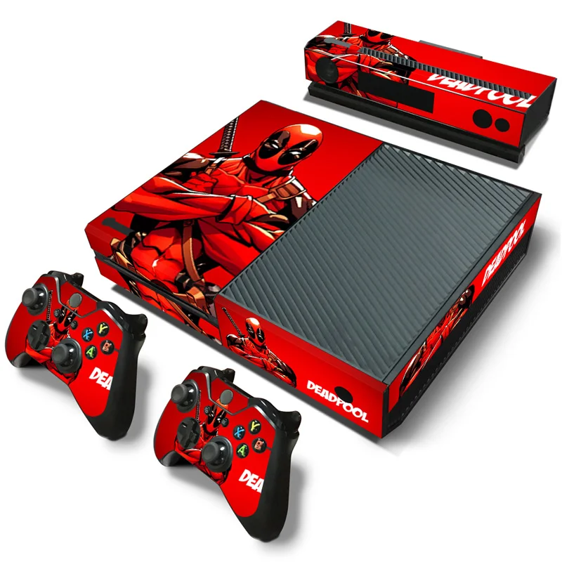Marvel Spiderman Deadpool Sticker for XBOX ONE Skin Sticker Console and Controllers for XBOX ONE Gamepad Controller Decal 
