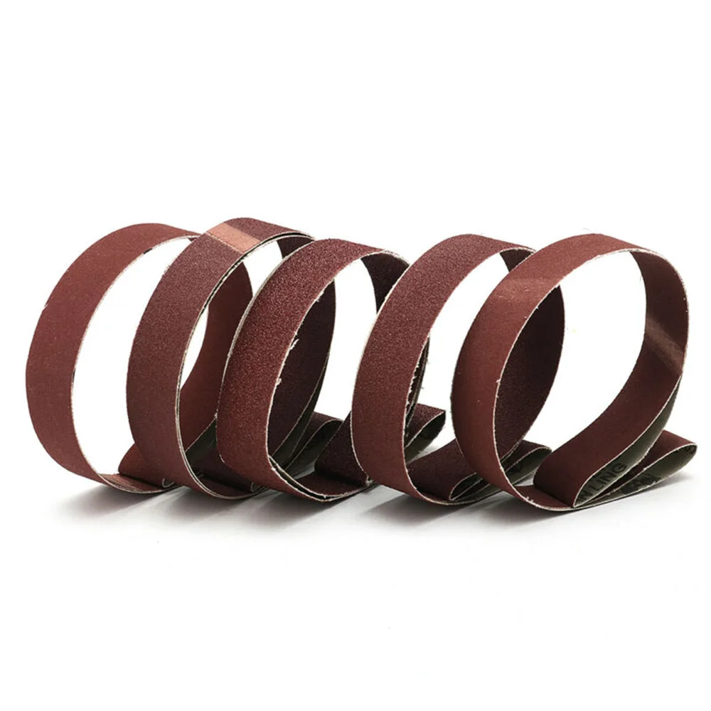 15 шт./компл. красновато-коричневый 1*30 дюймов 760*25 мм ШЛИФОВАЛЬНЫЕ шлифовальный ремень 80/100/150/240/320 Грит