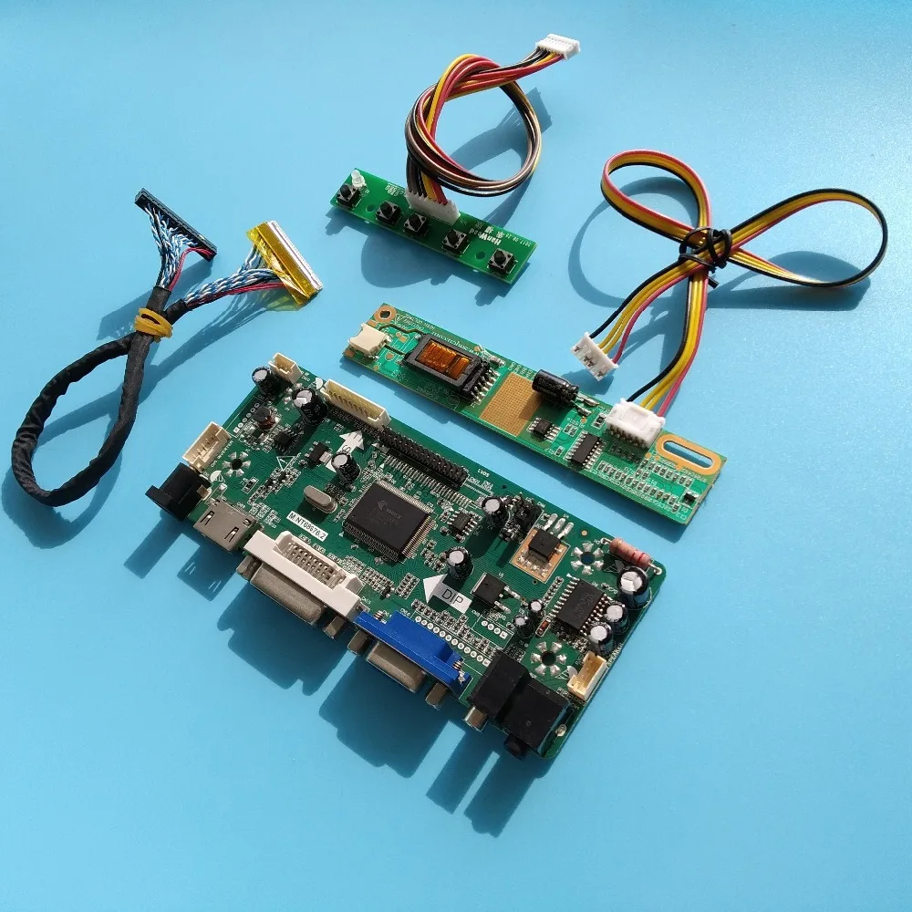 Комплект для CLAA154WB03A/CLAA154WB03AD/CLAA154WB03AN плата контроллера 15," 30pin 1280X800 1 лампы LVDS экран DVI HDMI VGA Панель