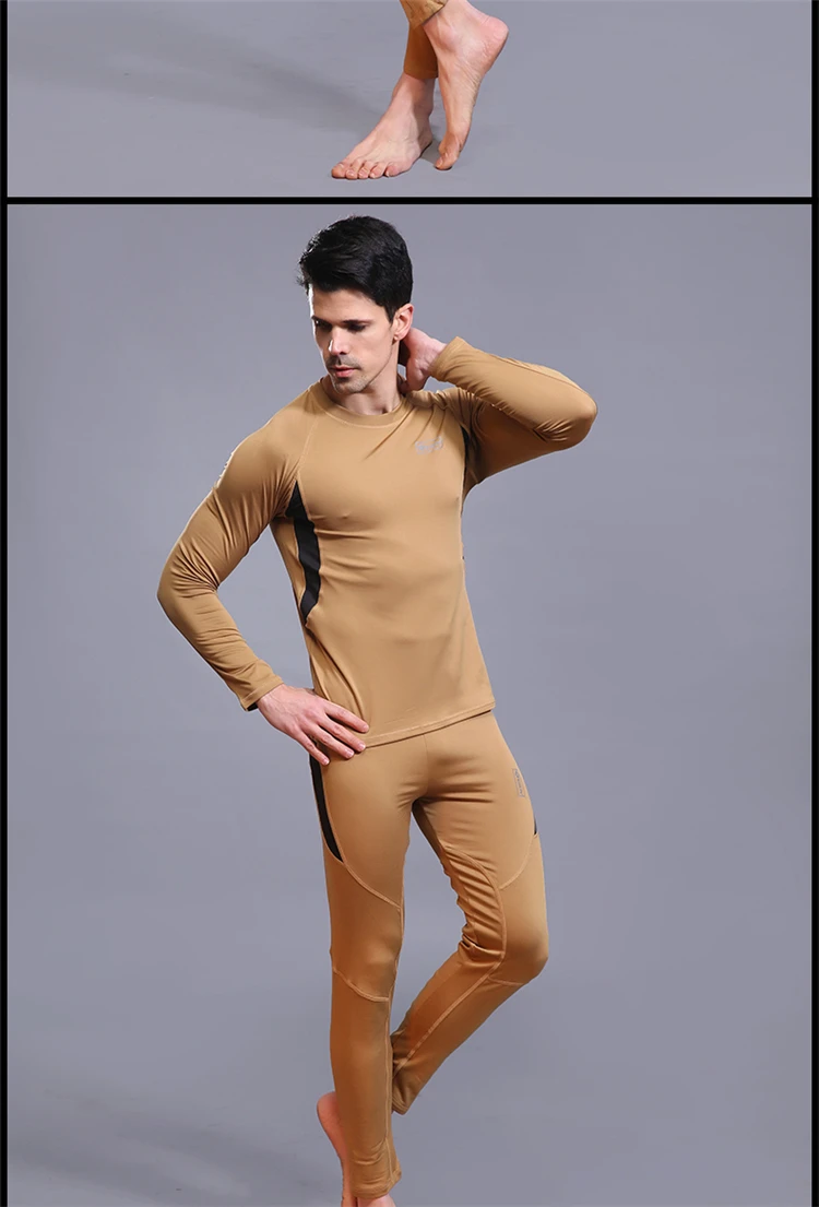 1 2017 New Winter Fleece Cycling Base Layer Set Men Sports Compression Thermal Underwear Ropa Ciclismo Bicycle Clothes Long Johns (18)