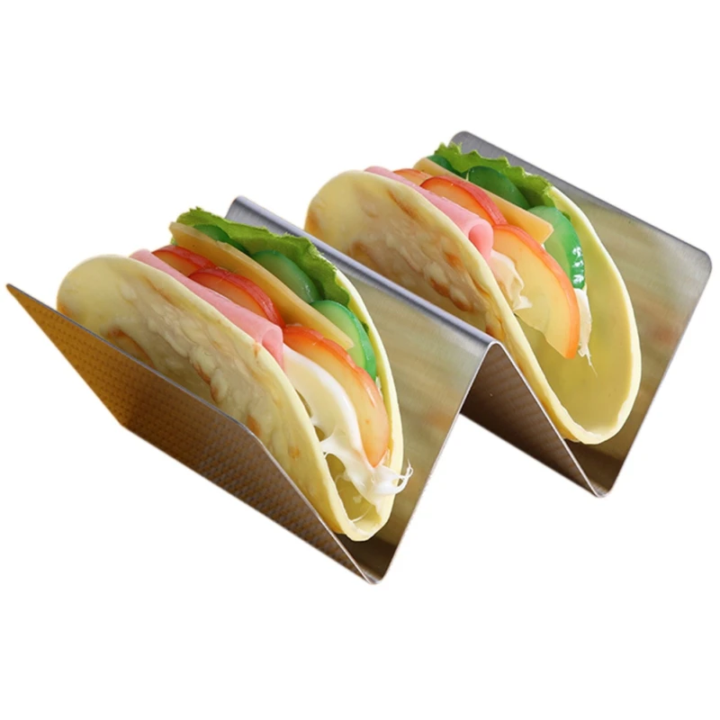 Kitchen Stainless Steel Pancake Rack Mexican Pie Rack V-shape Pancakes Rack Multi-purpose Food Rack For Restaurants - Цвет: as the picture