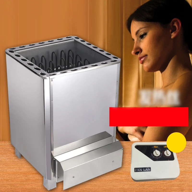 

10.5/12/15/18KW Silver Sauna Stove Power Voltage 380V with Out Side Control Panel for Sauna Steam Room Floor Mounted