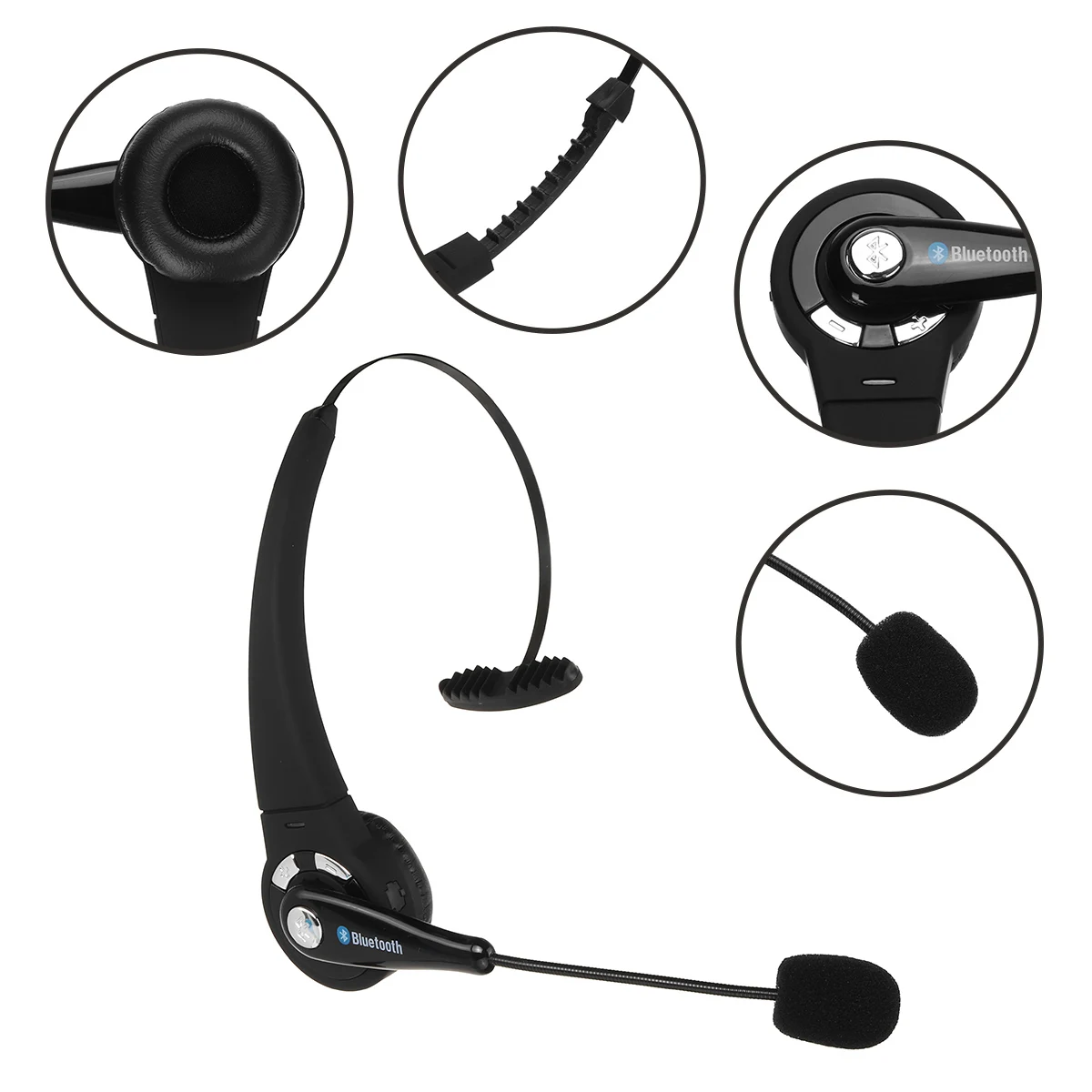Over Head Noise Canceling Headphones Calling Center bluetooth Wireless Headset Mic Hands Free Headphone for Truckers Drivers