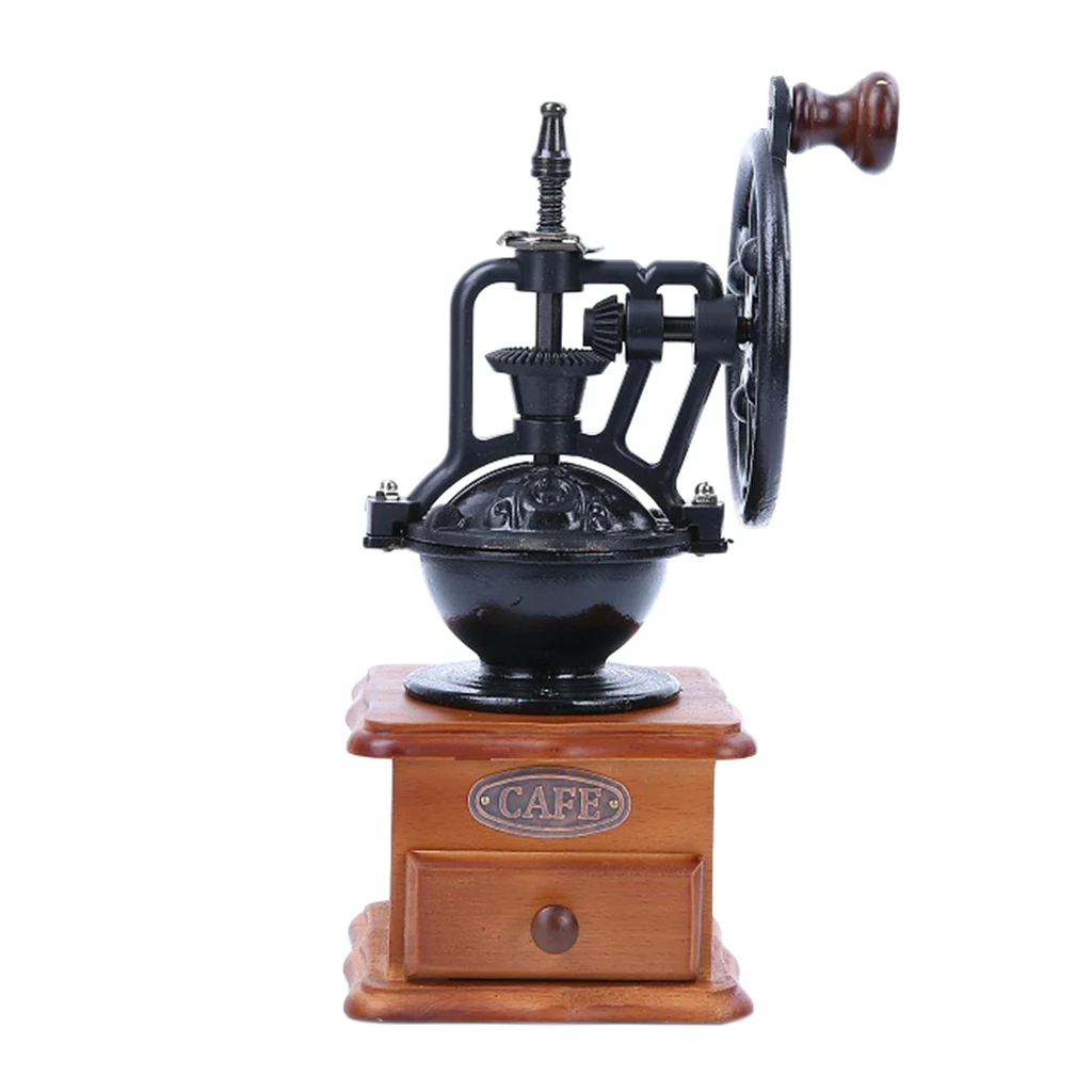 Manual Coffee Grinder Retro Style Wood 