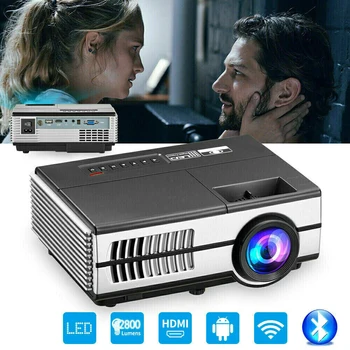 

Mini Projector Travel WiFi Android 6.0 Home Theater for 1080P Video Proyector 1500 Lumens Phone Video 3D Beamer