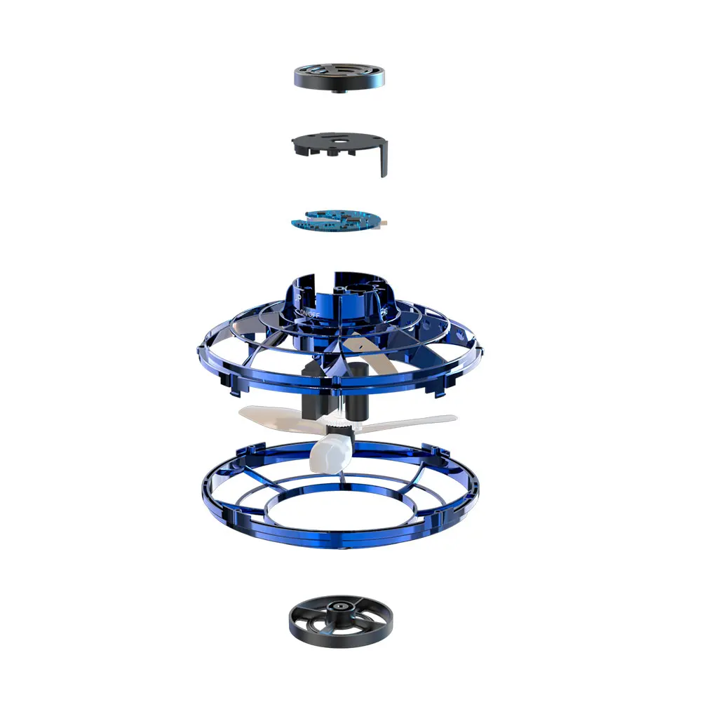 Фиджет Finger Spinner мини летающий гироскоп для игр на открытом воздухе Fly UFO Drone детская игрушка фиджет ролик с Умной индукционной системой