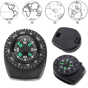 

Mini Wristband Compass Detachable Watch Band Compass Emergency Navigation Gear Survival Tool A9G0