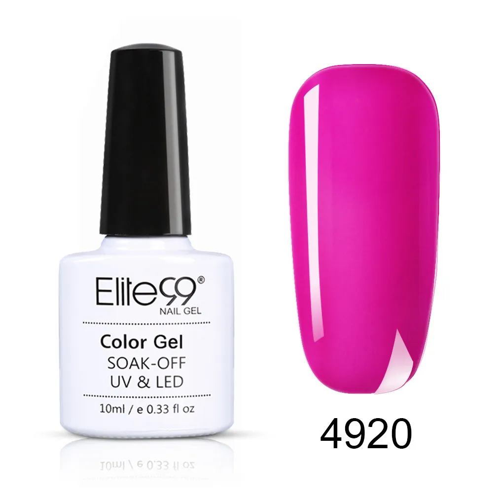 4920 Elite99 Гель-лак Набор UV Vernis Полупостоянный праймер верхнее покрытие 10 мл телесный гель лак для ногтей, маникюр гель лак PolishesNails - Цвет: 4920
