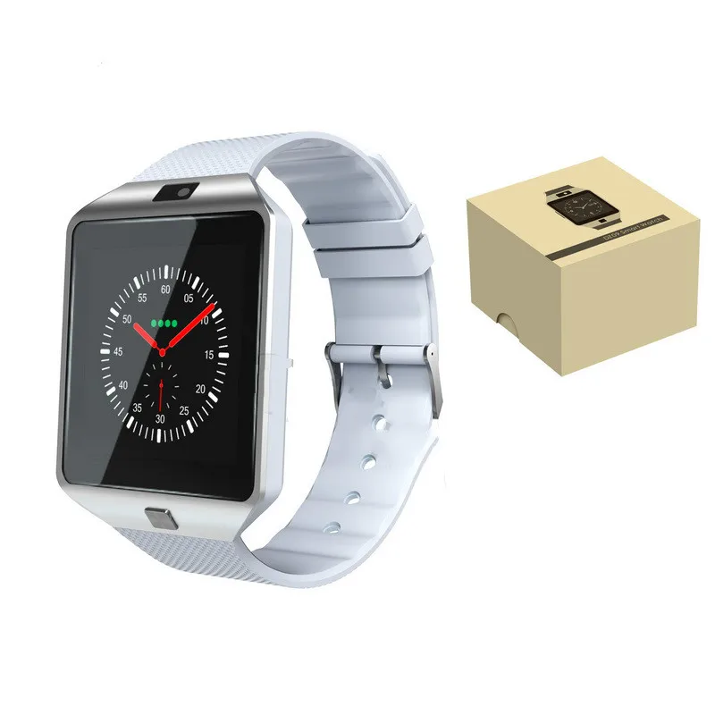 DZ09 White DZ09 умные часы, цифровые мужские часы для мобильного телефона Android, Bluetooth, SIM, TF карта, камера, напоминание о сообщениях - Цвет: DZ09 White