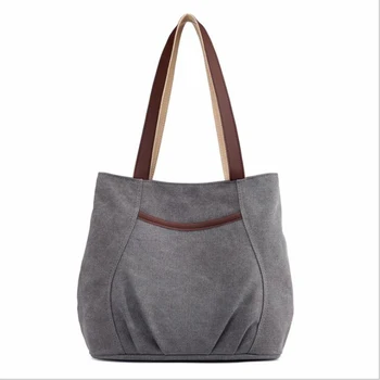 

Women's Canvas Bag Fashion New Handbag Large Capacity Handbag Autumn 2020 New Large Capacity Shopping Bag Ladies Bag