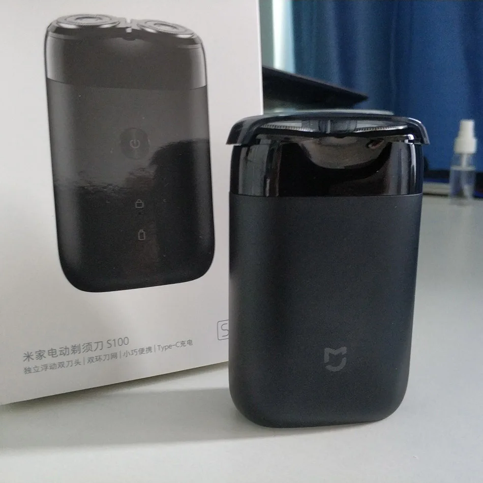 Original Xiaomi Mijia Electric Shaver S100 Portable Waterproof Razor Shavers 2 Floating Head USB Rechargeable LED Indicate (19)