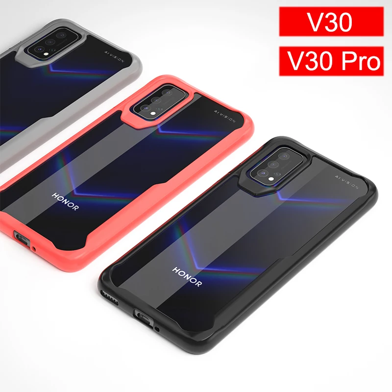 Чехол для Huawei Honor V30 Pro задняя крышка View 30 силикон Углеволокно деловой чехол