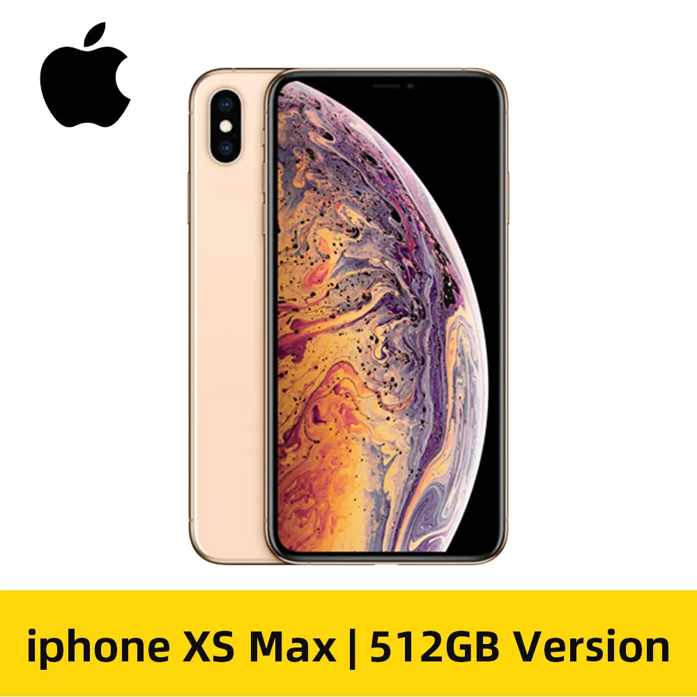 512GB Gold Разблокированный Apple iPhone XS Max 6,5 дюймовый смартфон A12 на весь экран(б/у 95 - Цвет: 512GB Gold