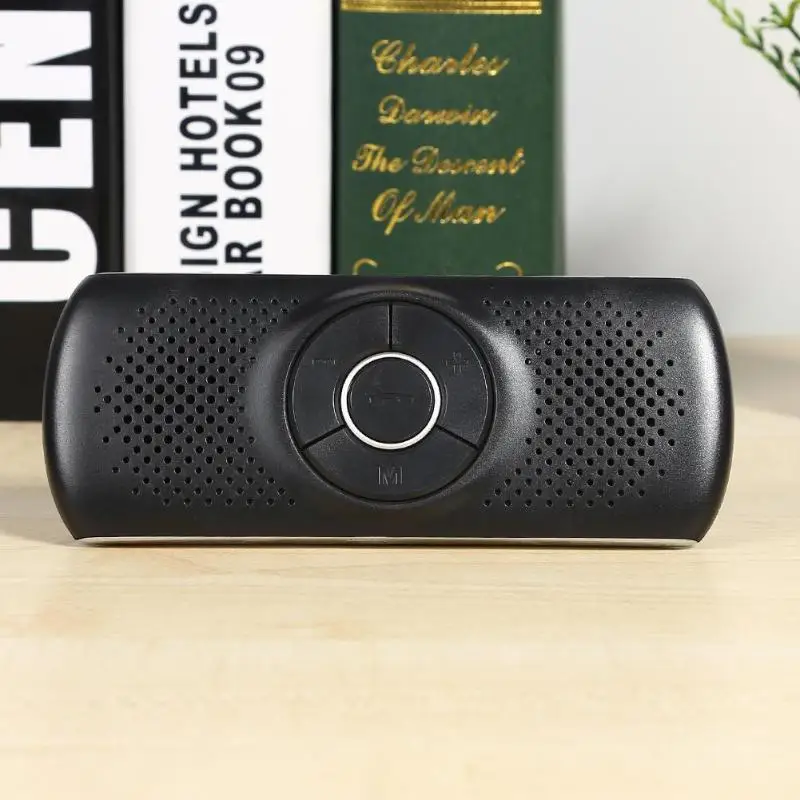 Автомобиль T826 Bluetooth гарнитура MP3 плеер Солнцезащитный козырек клип динамик телефон автомобильный комплект беспроводной Bluetooth динамик телефон