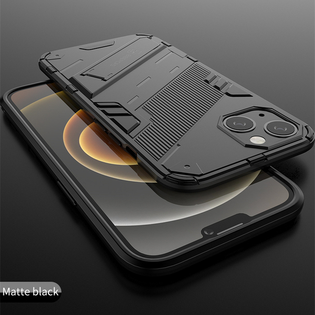 Armor Phone Case For iPhone 13 12 11 Pro Max Mini XR XS Max X 7 8 6S 6 Plus SE 2020 Magnetic Finger Ring Holder Cover