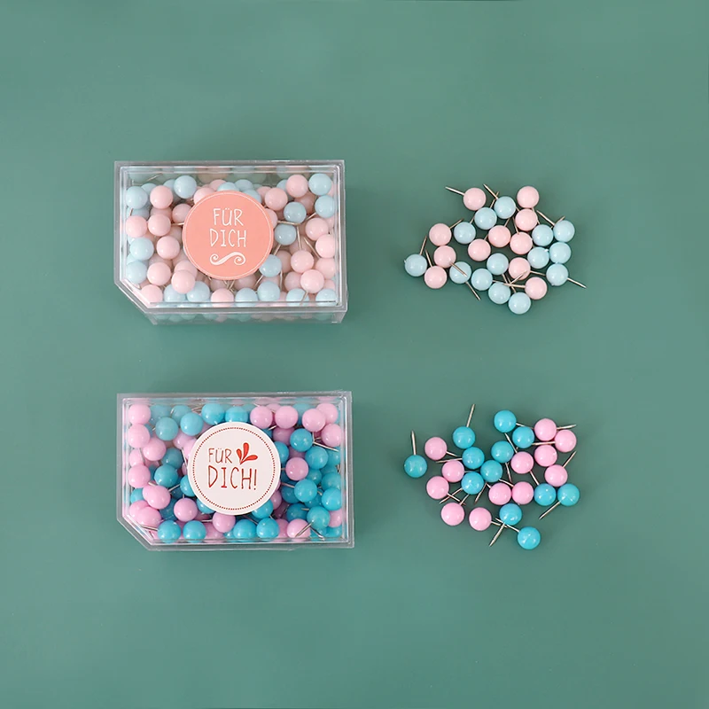 En oferta Tutú 150 unids/caja, tachuelas de mapa de Metal, color de macarrón, pines de empuje coloridos, tablero de corcho, seguridad, colores, Escuela de oficina H0492 r0QK3ERkOw8