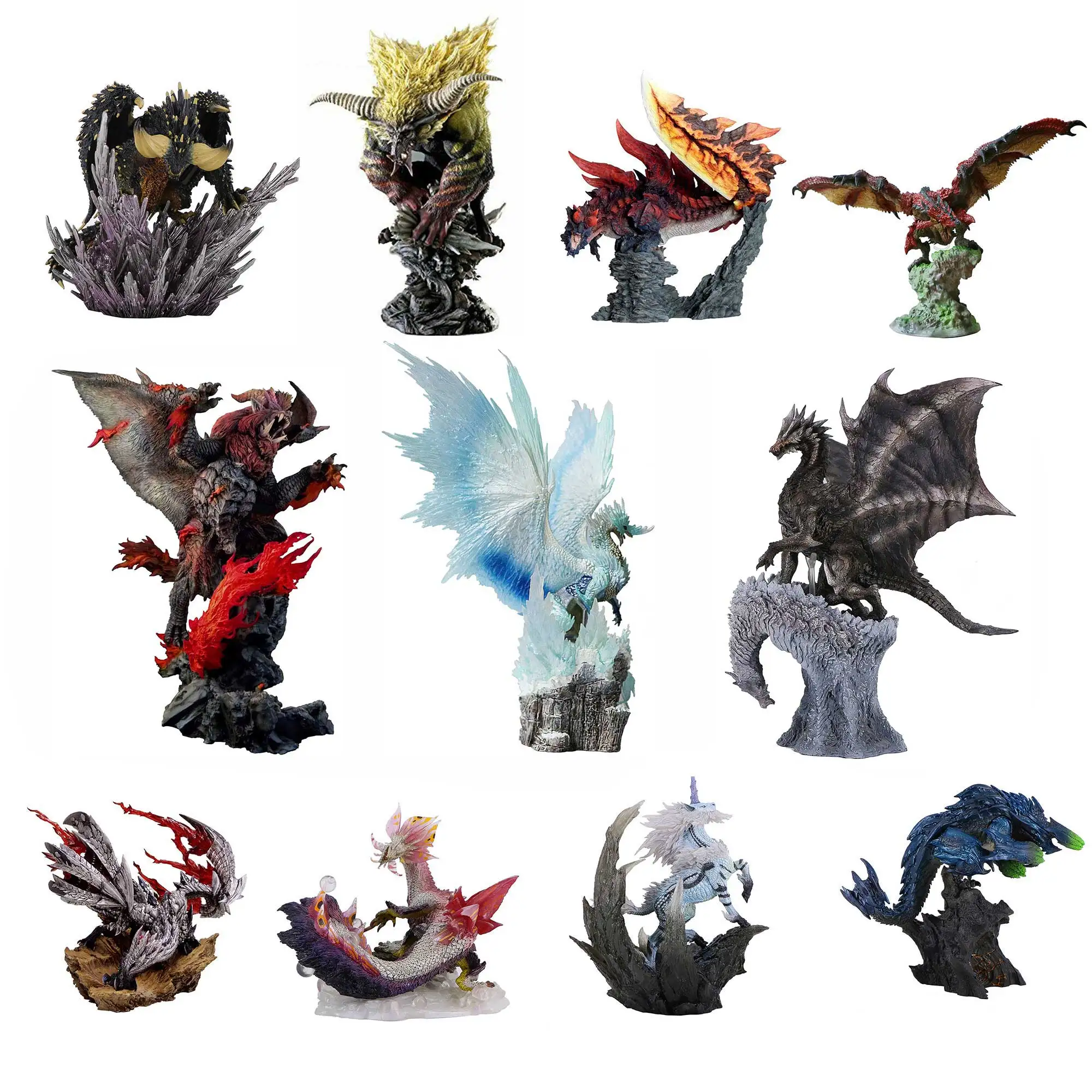 Monster Hunter фигурка Teostra Brachydios Kushala Daora Valphalk Dinovaldo World Figure без коробки | Игрушки и хобби