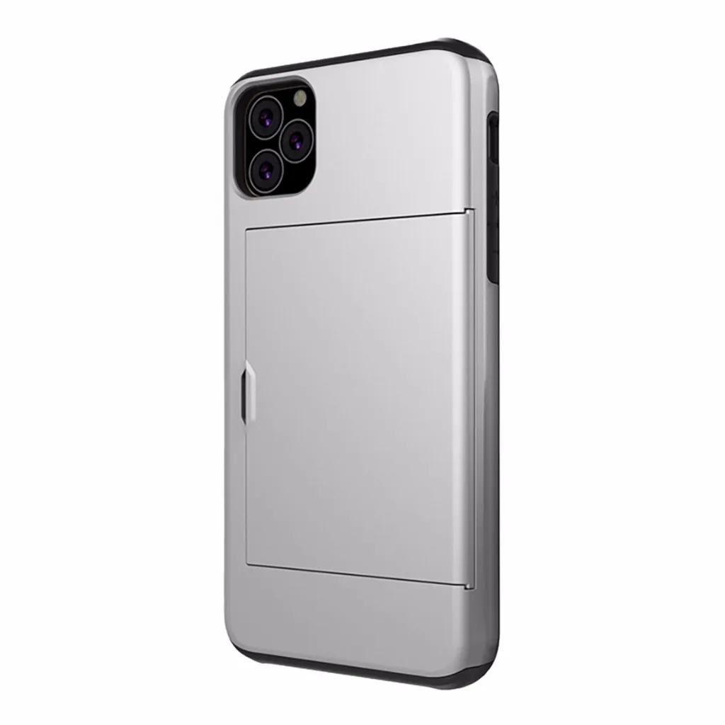 Чехол для телефона Mosunx с бумажником для iPhone 11, 6,1 дюймов, новинка, чехол с отделением для кредитных карт, амортизирующий чехол из ТПУ, внутренний внешний вид