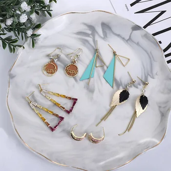 

30 Pairs/lot fashion luxury women stainless steel earrings top quality stainless steel jewelry earrings wholesale 201108-60
