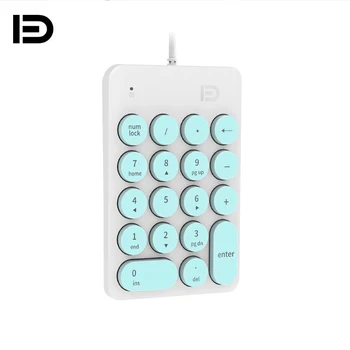 

Fude Ik6610p Small Keyboard Creative Mini Keyboard Portable Financial Accounting Bank Office Cable Number Key Round