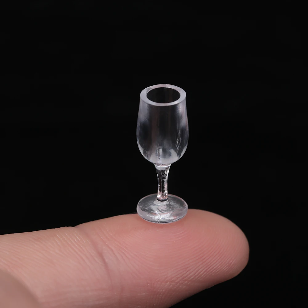Miniature Figurines Mini Plastic Acrylic Goblet 17PCS/Set Dollhouse Accessories DIY Toys