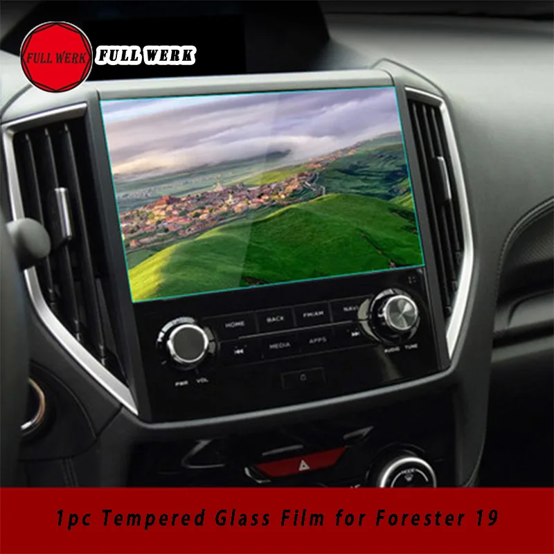 1 pc Car GPS Navigation System Screen Tempered Glass Film Protector Sticker for Subaru Forester 2016 2017 2018 19 Accessories | Автомобили