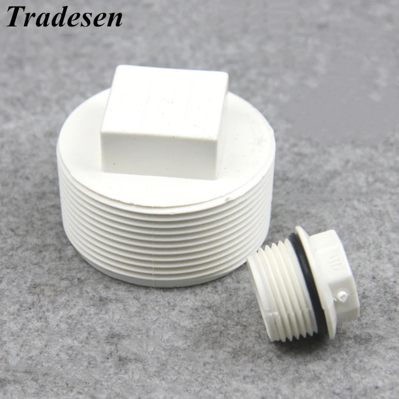 Bouchon A Filetage Male En Pvc 1 Piece De 1 2 Pouce 2 Pouces Raccord De Raccord De Tuyau A Vis Standard Bouchons D Extremite De Tube Accessoires De Plomberie Aliexpress