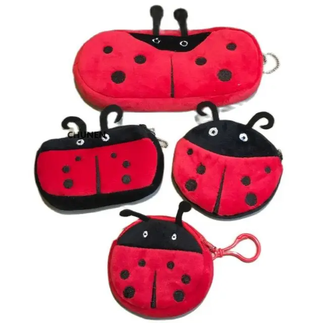 Ladybug Plush Purse Toys , 8CM-20CM Key Chain Plush Toys Purse Toy 1