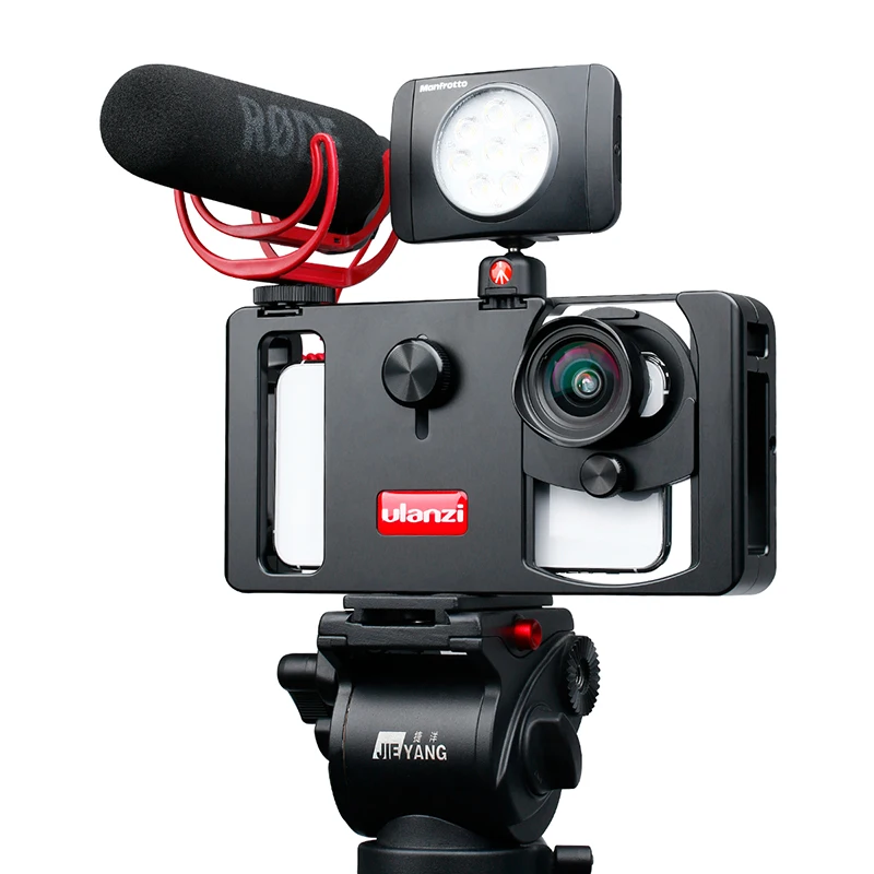 

Ulanzi U-Rig Metal Handheld Phone Stabilizer Photography Video Rig Case Bracket Stabilizer For Film Making Vlogging Youtube