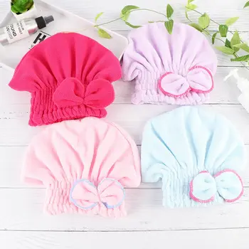 

Textile Useful Dry Microfiber Turban Quick Hair Hats Towels Bathing Newly Textile Dry Microfiber Turban Quick Hair Towels 1Pc