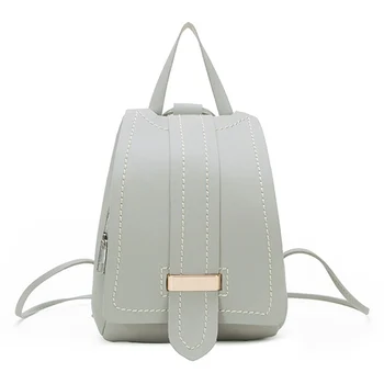

Ladies New Small Fresh Backpack Stitching Sewing Shell Cover Backpack Women Retro Style Student Girls Daily Bag Mochila Mujer