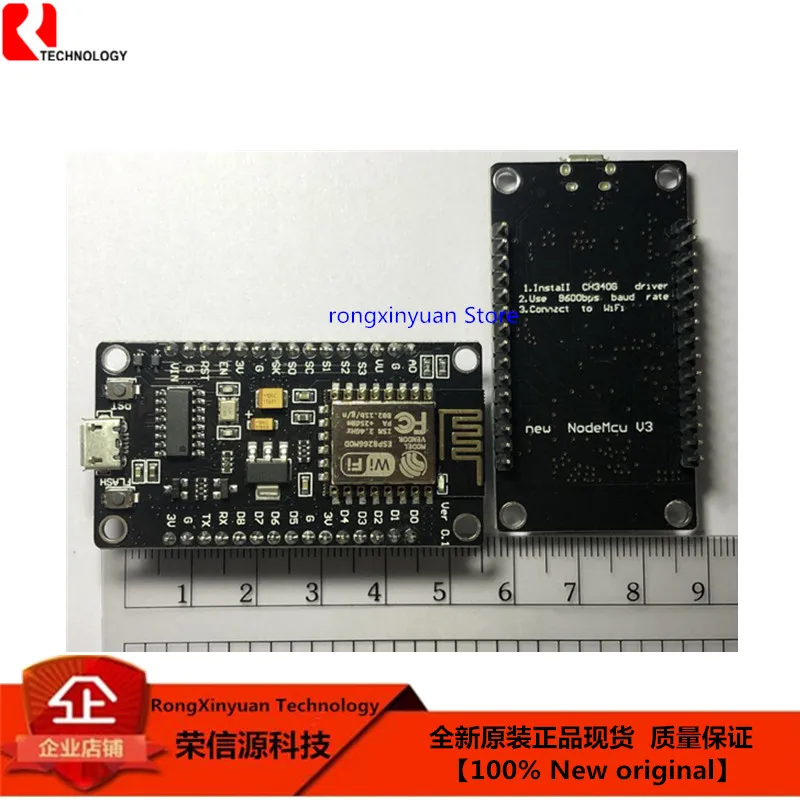 Wireless module NodeMcu v3 CH340 Lua WIFI Internet of Things development board ESP8266 with pcb Antenna and usb port for Arduino |