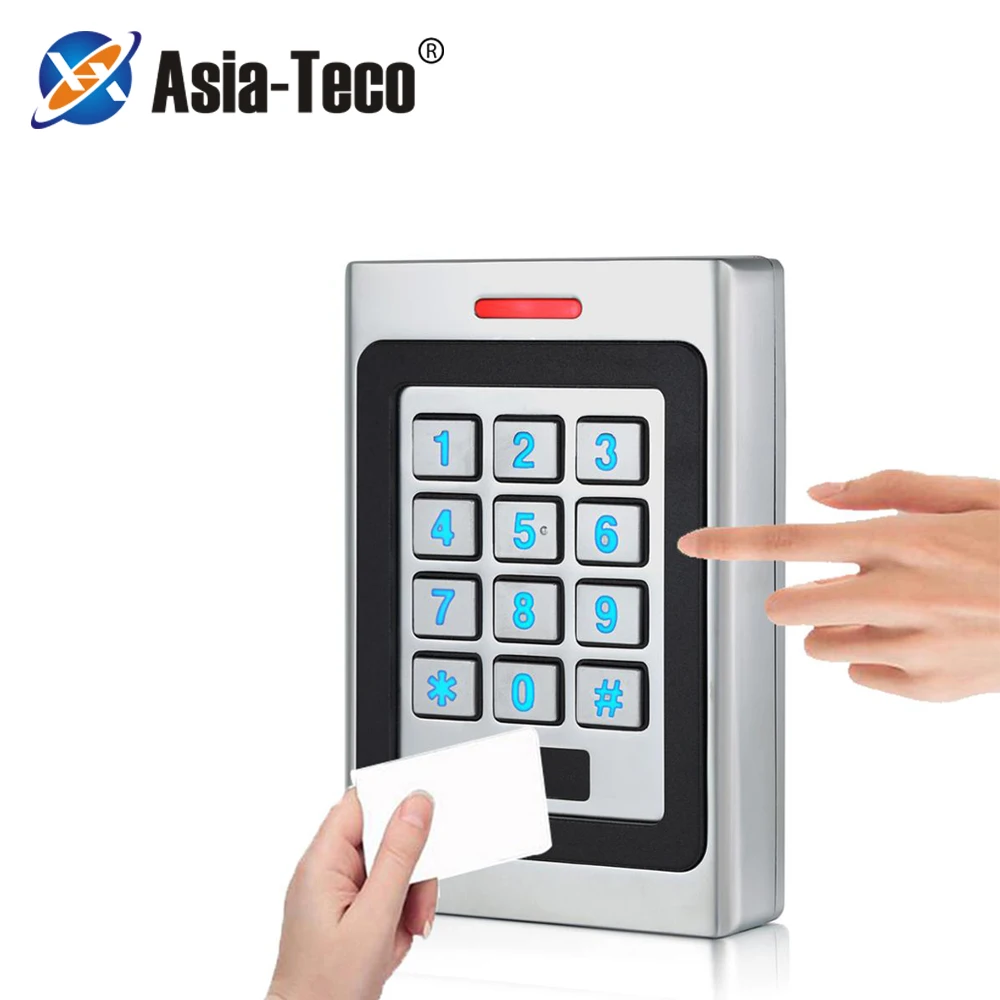 

Waterproof IP67 RFID 125Khz/13.56Mhz Access Control Card Reader Keypad Metal Security Entry Door Reader Wiegand 26/34 output