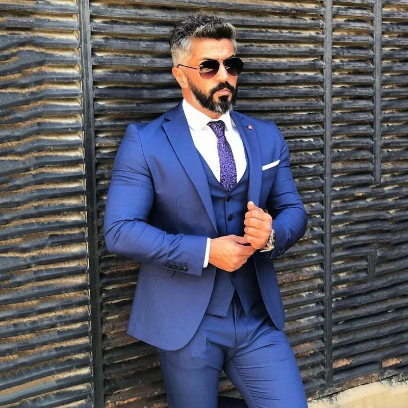 Royal Blue Suits Man 2019 Wedding Man Jacket Groom Tuxedo Outfit 3Piece Costume Homme Slim Fit Man Blazer Terno Masculino Royal Blue Suits Man 2019 Wedding Man Jacket Groom Tuxedo Outfit 3Piece Costume Homme Slim Fit Man Blazer Terno Masculino