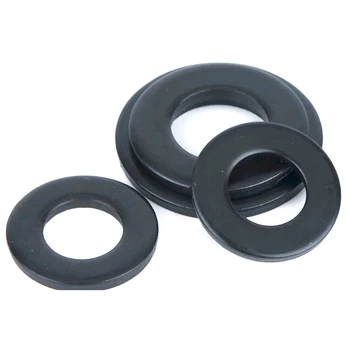 

5/50 M2 M2.5 M3 M4 M5 M6 M8 M10 M12 M14 M16M18M20M24 High Quality GB97 DIN125 Black Grade 8.8 Steel Flat Washer Plain Gasket Pad