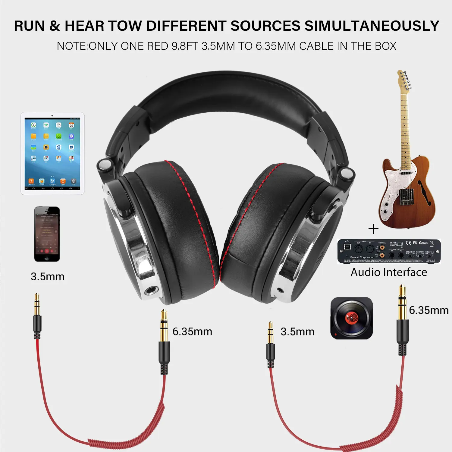 Oneodio Pro 50 Wired Studio Headphones 