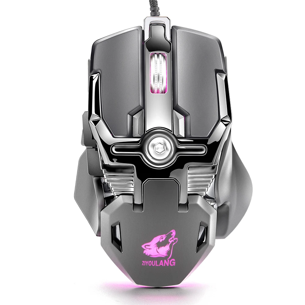 V15 светодиодный кабель оборудование RGB подсветка игровая мышь 8 Кнопка макро