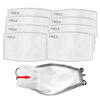 

5 Layers PM2.5 Filter For Anti Haze Face Mask Face Mask Filter Activated Carbon Breathing Mouth Mask Filters Pad For Adult Child