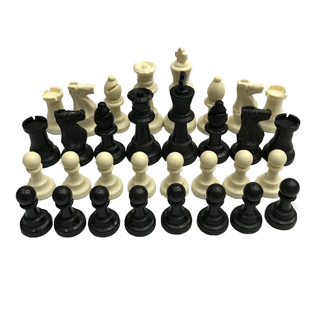32 Pcs Portable Club Kids Learning Board Game Backgammon Fun Toy Chess Pieces Entertainment Tool Smooth Gift Stable