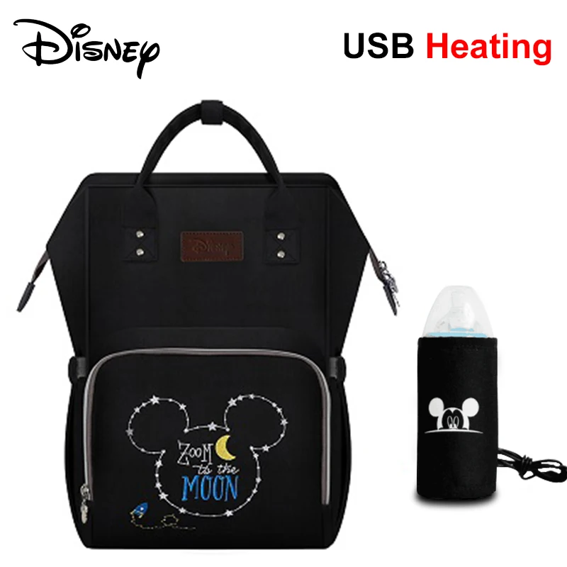 Сумка для подгузников disney, рюкзак, USB бутылочка, изоляционные сумки, Минни, Микки, большая емкость, для путешествий, Оксфорд, для кормления ребенка, Мумия, сумочка - Цвет: 14