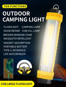 

XPG+COB Red And White Light Working Lamp With Power Display Strong Magnetic Flashlight Waterproof Camping Light Built-in Battery