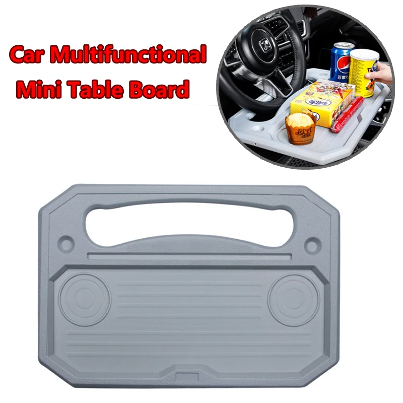 

1Pcs Car Multi-function Steering Wheel Card Table Car Dinner Plate Computer Table Workbench Mini Card Table Car Supplies Upgrade