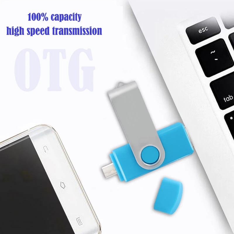 Флеш-накопитель OTG usb 128 ГБ, смартфон OTG, флеш-накопитель 64 ГБ, 32 ГБ, 16 ГБ, флеш-накопитель 8 ГБ, флеш-накопитель usb 2,0, 4 Гб, металлические запоминающие устройства