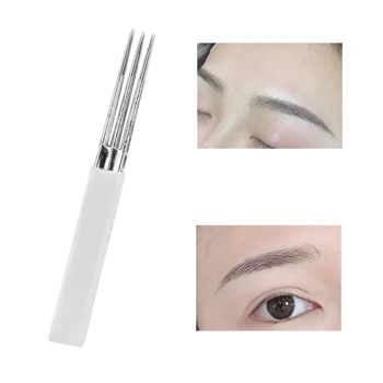 

50pcs Microblading Tattoo Needles Permanent Makeup Eyebrow Lip Eyeline Needles Personal Beuty Caring Tools Equipment