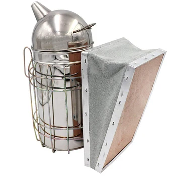

Beekeeping Smoker Stainless Steel Equipment Hive Box Tool Supplies for Beehive Bee Manual Smoke Maker