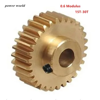 

0.6 Modulus Boss Copper 15T-30T Gear Micro Gears for Mini Motor and Precision Model
