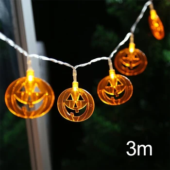 

Outdoor Garden Horror Wall Hanging Battery Operated Wire Led Halloween Lights Party Holiday Festival Home Decor Night Lamp